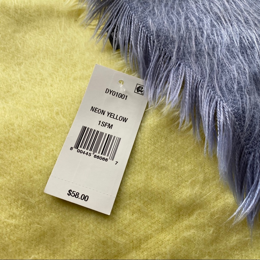 NWT DKNY Ombre Scarf Winter Wrap Large Yellow Gray New Great Gift - Picture 5 of 6
